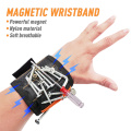 Magnetic Wristband Tool Belt with 15PCS Strong Magnets, Magnetic Wristband for Holding Screws, Nails and Other Hardware Gadgets